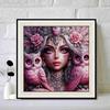 New Arrival 5D DIY Full Circle Diamond Painting "Owl and Goddess" Embroidery Cross Stitch Home Decor Gift