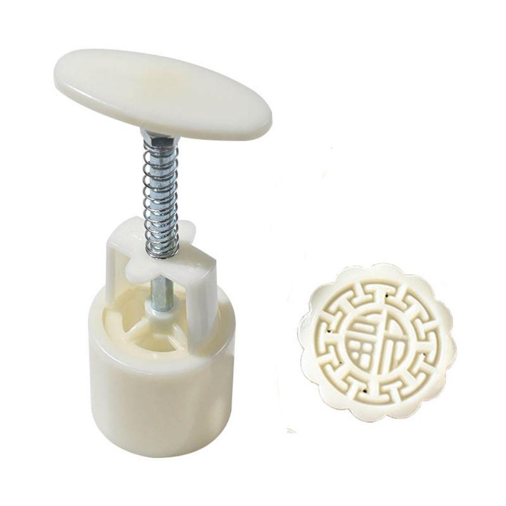 Forma na okrągły ciastko księżycowe na Święto Środka Jesieni 50g Forma do ręcznego wyciskania Narzędzie do ciastka księżycowego Tłoczki Narzędzia cukiernicze