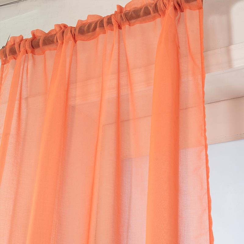 Printed Window Screen Curtain Finished Curtain Window Screen Gradual Change Color Window Screen Living Room Bedroom Rod Curtain