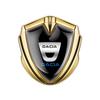 1 PZ Sticker Decorativo per Carrozzeria e Bagagliaio Stile Auto Adesivo Emblema Leone Corona 3D in Metallo per Dacia Duster Logan 3 Mcv Sandero MK2 Stepway