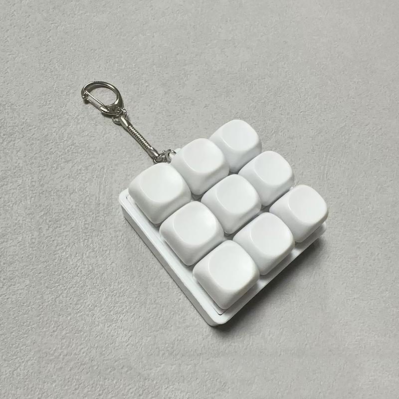 9 Keys Finger Keyboard Keycaps Fidget Toy Anti-Anxiety Point Keycaps Party Stress Relief Diy Keycaps Toy Keyboard Caps