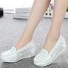 Autumn Genuine Leather Women's Shoes Nurse Swing Work Single Shoes Wedges Women's Shoes Female Platform Sneakers
