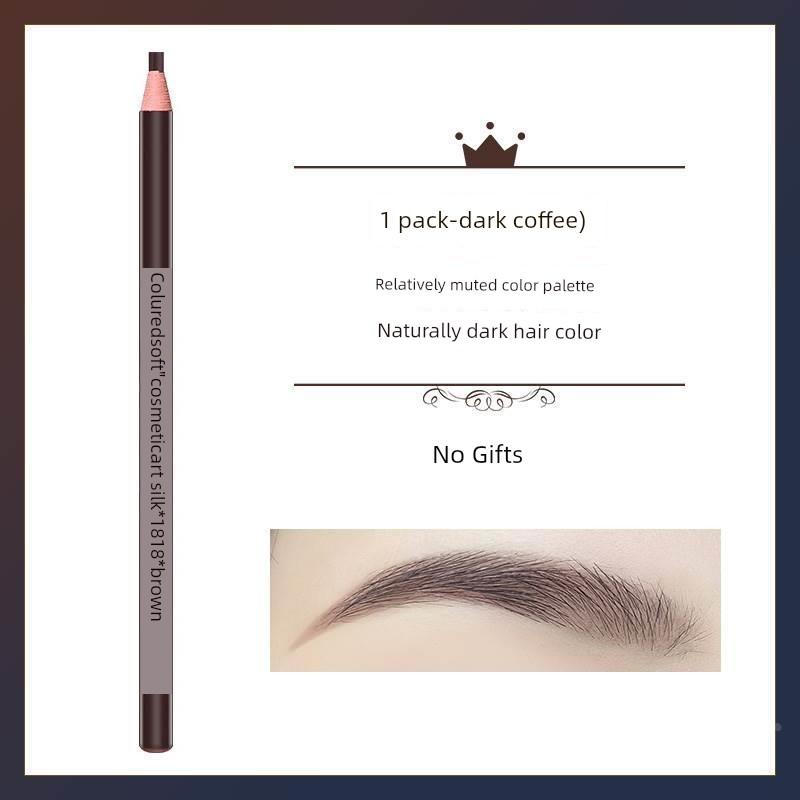 1818 Hengsi Threaded Eyebrow Pencil Waterproof Long-Lasting Non-Fading Henry Eyeliner Pen Two-In-One for Tattoo Artists