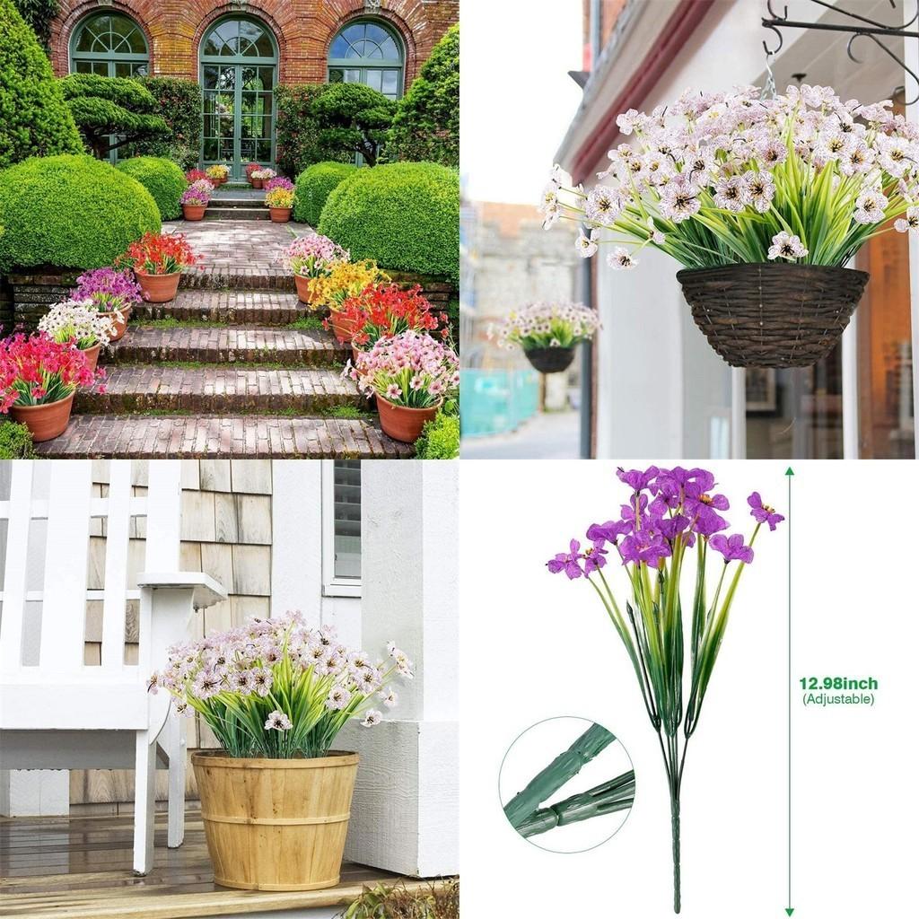 Helle und üppige künstliche Pflaumenblüten Perfekte UV-beständige Außendekoration