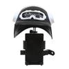 1pc Small Helmet Rider Motorcycle Mobile Phone Holder Electric Bicycle Waterproof Sunshade Navigation