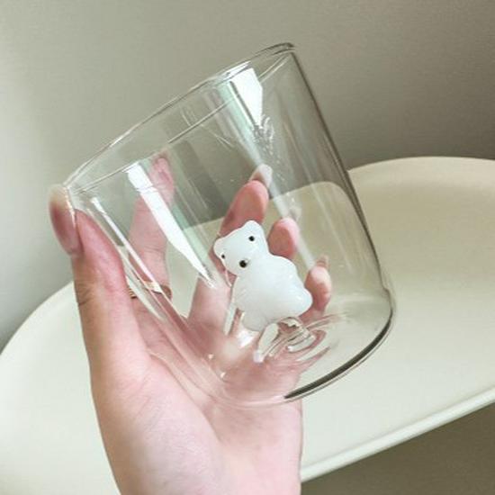Tazza da Latte in Vetro Creativa 3D Albero di Natale Resistente al Calore