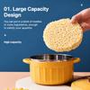 Heat-Insulated Double-ear Noodles Bowl Large Capacity Soup Mug Durable Ramen Bowl  Travel Use
