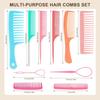NICEMOVIC Comb for Women Wide Tooth Hair Combs & Rat Tail Comb Topsy Tail Hair Tool 10 PCS Hairs Combs Set Shaping Tool Suitable for Curling,
