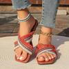 Fashion Women's Flat Slippers 2025 Summer New Fashion Bohemian Style Tassels Design Casual and Comfortable Slippers Zapatos Mujer