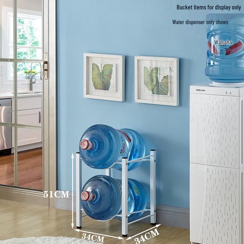 2-Tier Floor Water Bottle Storage Rack