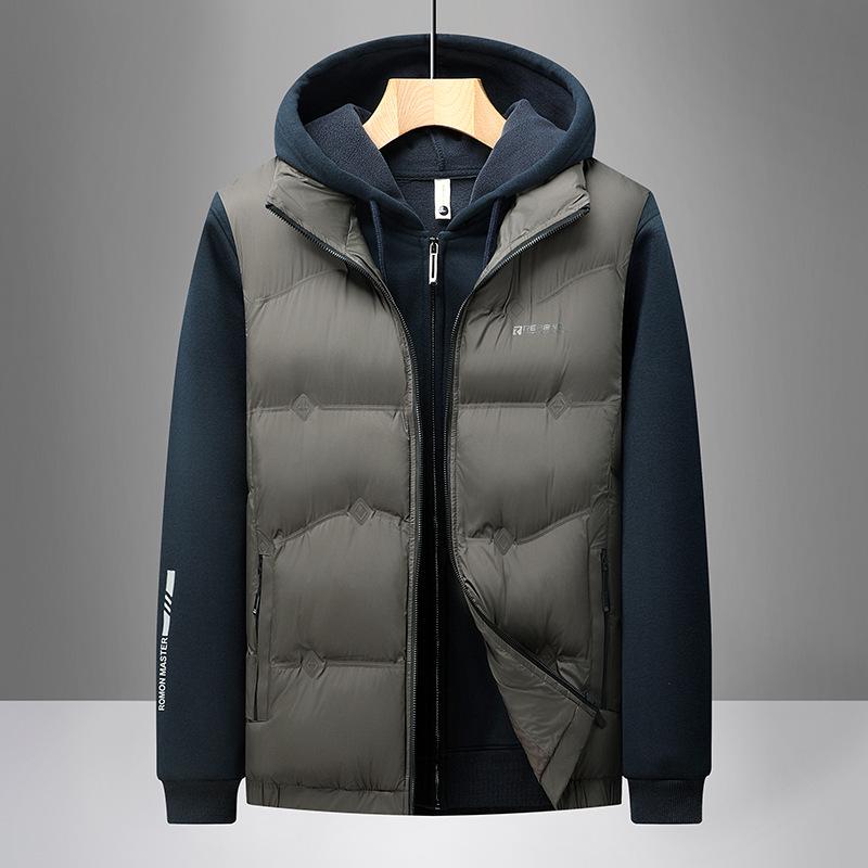 

2025 Men s Thickened Warm Winter Cotton Jacket - Casual Cold-Proof Outerwear Vest XL хакі