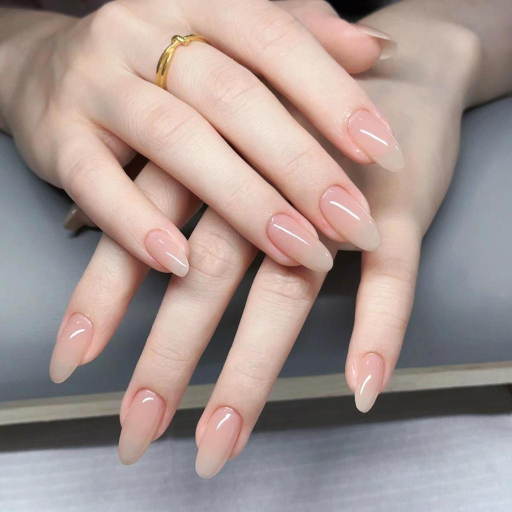 Verlaufende Bernstein-Goldfolie Abnehmbare Nagelsticker - Herbst/Winter-Kollektion