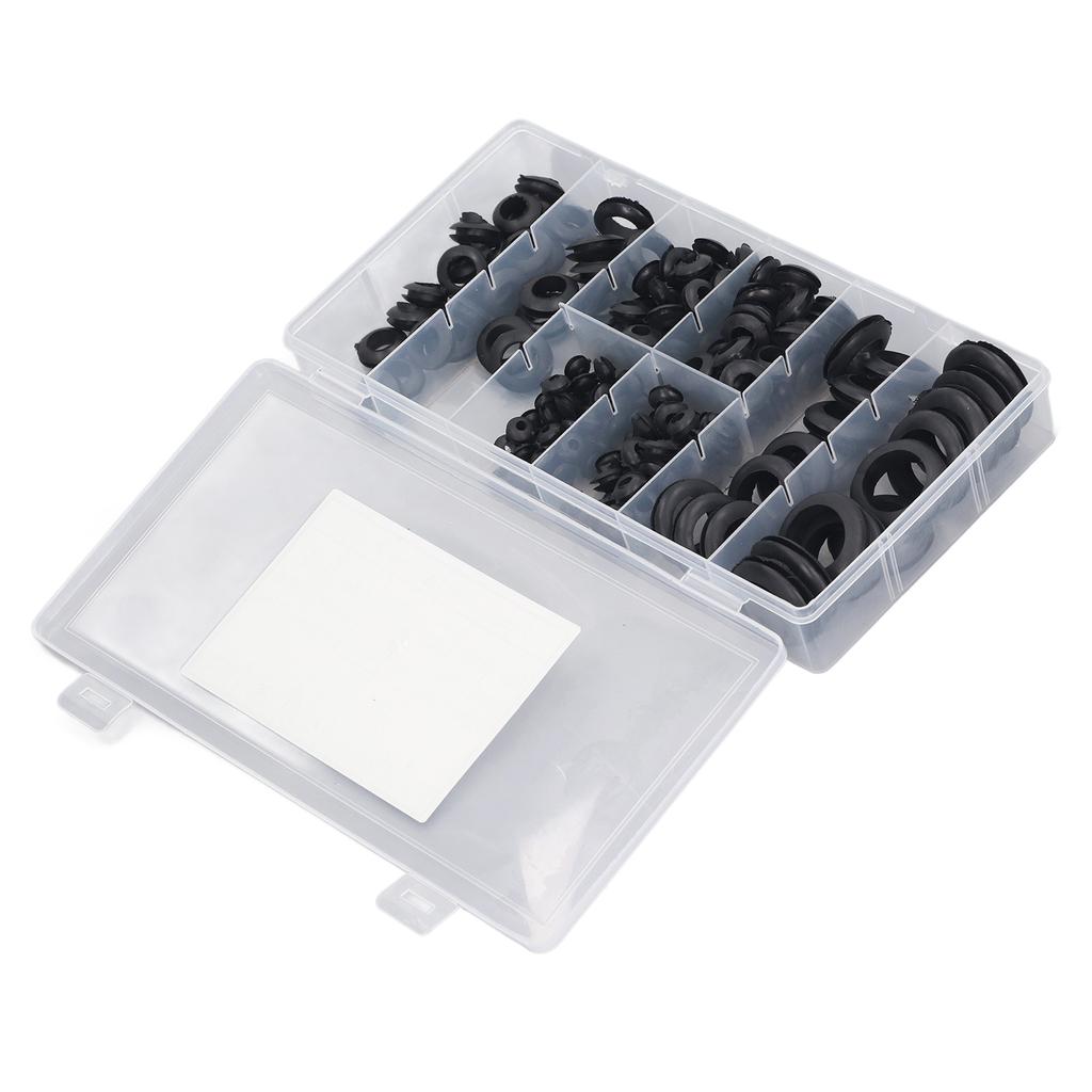 200 Pcs Rubber Grommet Waterproof Oil Proof Firewall Hole Plug Hard Wearing Eyelet Ring Gasket