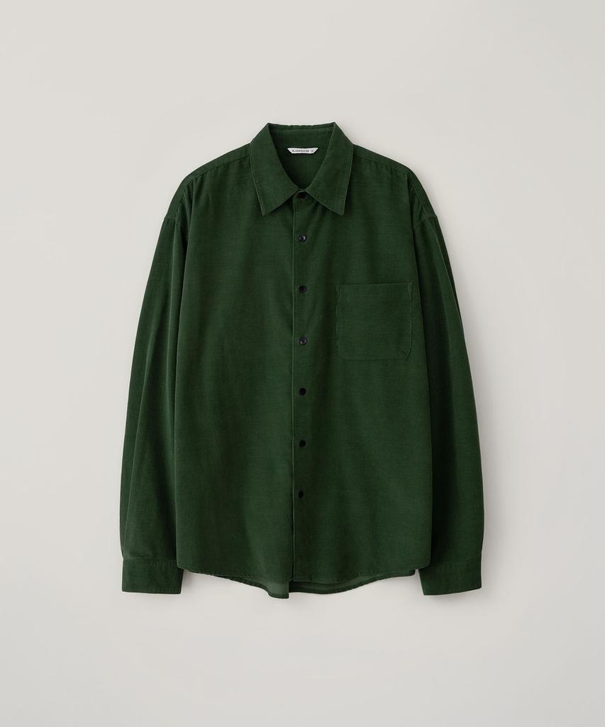 BLANKROOM Corduroy Shirt_Rich Green