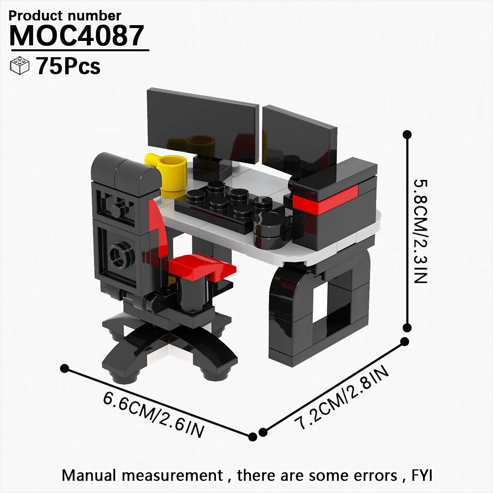 City Series Baby Pram DIY Building Block Various Open Room Furniture Toilet Appliances Model MOC Brick Gift Kid Toy For Children