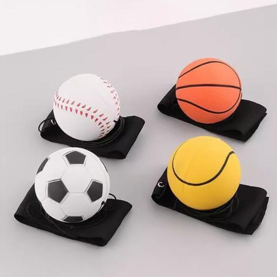 Wrist Rocket Ball with Elastic String Adjustable Strap Elastic Reaction Ball for Agility Training Kids Sports Toy for Boxing Basketball Tennis