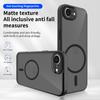 For iPhone 16e Magnetic Case Skin Touch Matte Translucent PC + TPU Anti-Drop Phone Cover