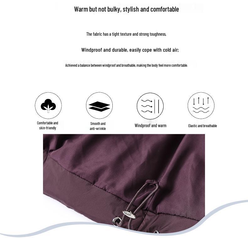 Maternity Soft Hooded Down Jacket for Women, Thick Warm Puffer Coat for Middle-Aged and Elderly