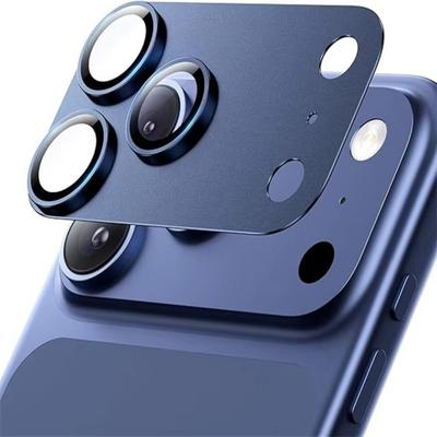 Metal Tempered Glass Lens Protector Full Cover Orange Camera Lens Cover Strong Adsorption HD for iPhone 17Pro/17 Pro Max