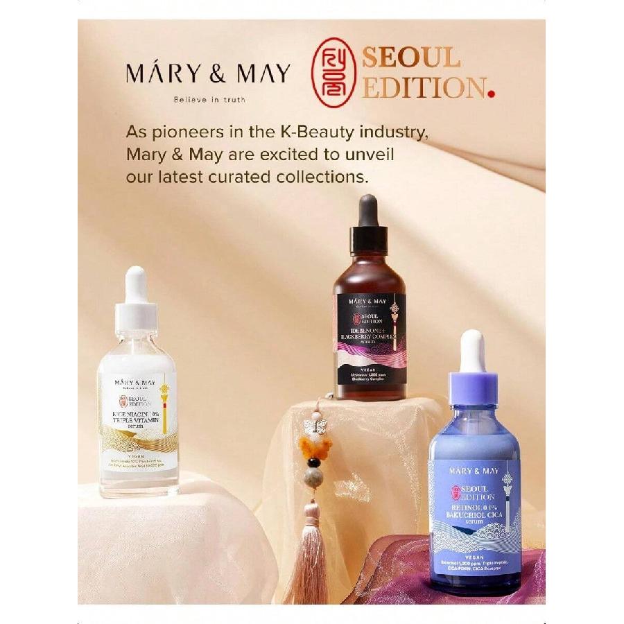 Mary&May Seoul Edition Rice Niacin 10% Triple Vitamin Serum 80ml - Korean Radiance Serum For Even Skin Tone And Healthy Glow - Niacinamide