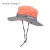 Summer outdoor sun hat, children's fisherman hat, sun protection sun hat, pure cotton breathable campus Caps
