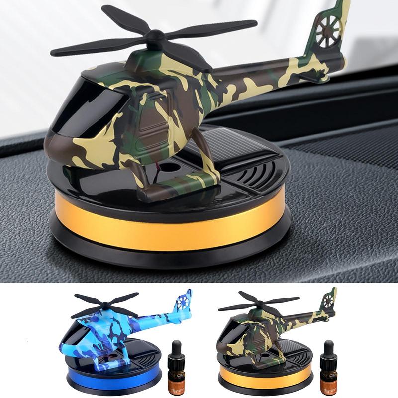 

Car Air Freshener Solar Aircraft Decoration Auto Solar Rotating Helicopter Air Freshener Automotive Airplane Ornament Accessory