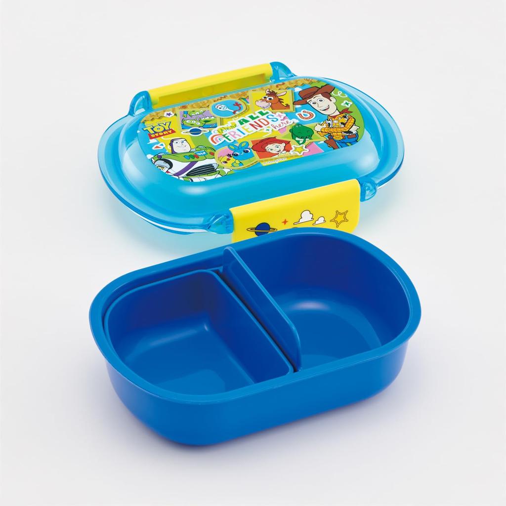Skater Lunch Easy to with Fluffy 360ml Microwave and Dishwasher Made in Disney Toy Story for Boys and Children's Box, Clean, Lid, Capacity, Safe,