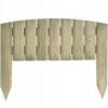 Wooden Lawn Fence, Garden Palisade, 40 Cm