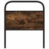Replacement Headboard Smoked Oak 75 cm Steel and Wood Based Material