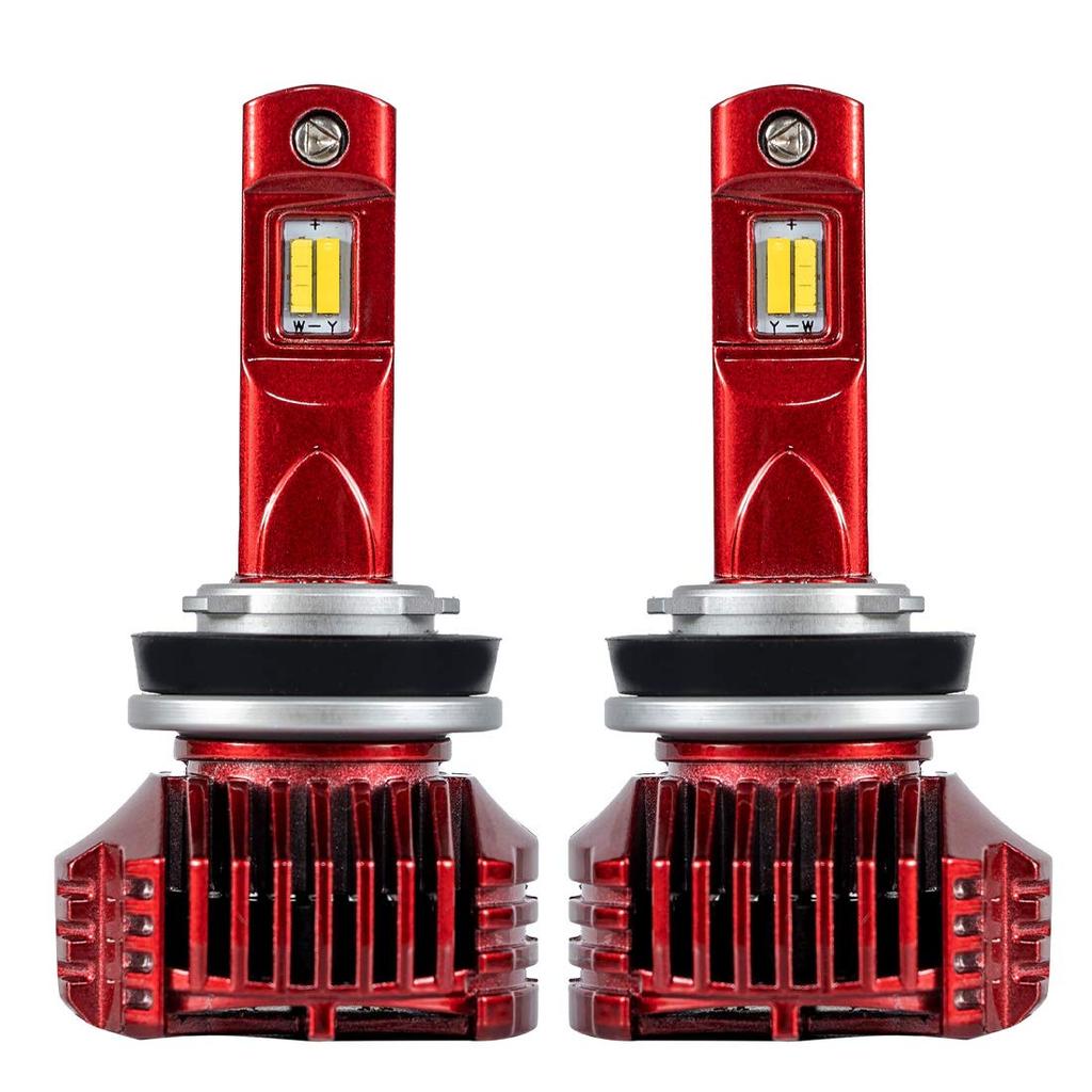 Share Style Yellow & White Color Emitting Double Color Fog Lamp H8H11H16 Red Body