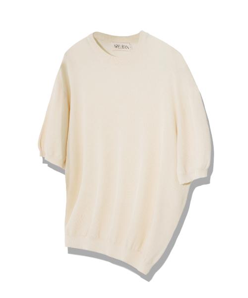 AREUBAN Washable Cooling Linen Half Knit_Cream