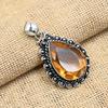 Morganite Gemstone Handmade 925 Solid Sterling Silver Jewelry Pendant For Wedding Gift