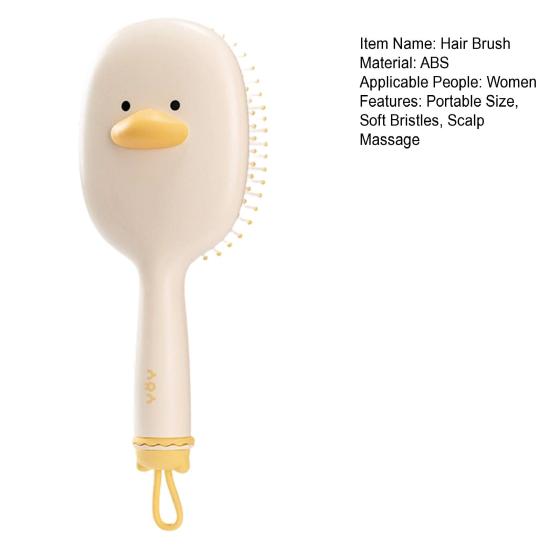 Yousheng Cartoon Animal Air Cushion Brush Scalp Massage Paddle Brush Anti-static Fluffy Hair Comb Women Home Salon Hair Detangling