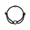 Erite 23 Silver (B) String Bracelet Black Chrome HL5B33543B9235