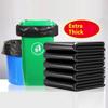 100Pcs 50X60Cm Black Outdoor Disposable Plastic Garbage Bag, Large Capacity And Thickness, Leak-Proof And Durable