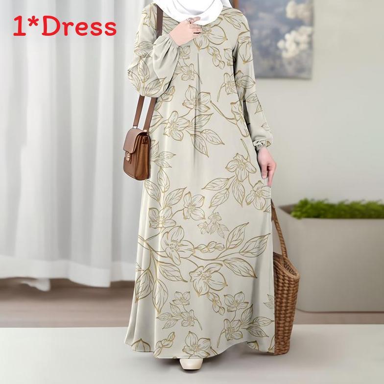 Maxikleid im Ethno-Stil mit Printmuster für Partys und Freizeit