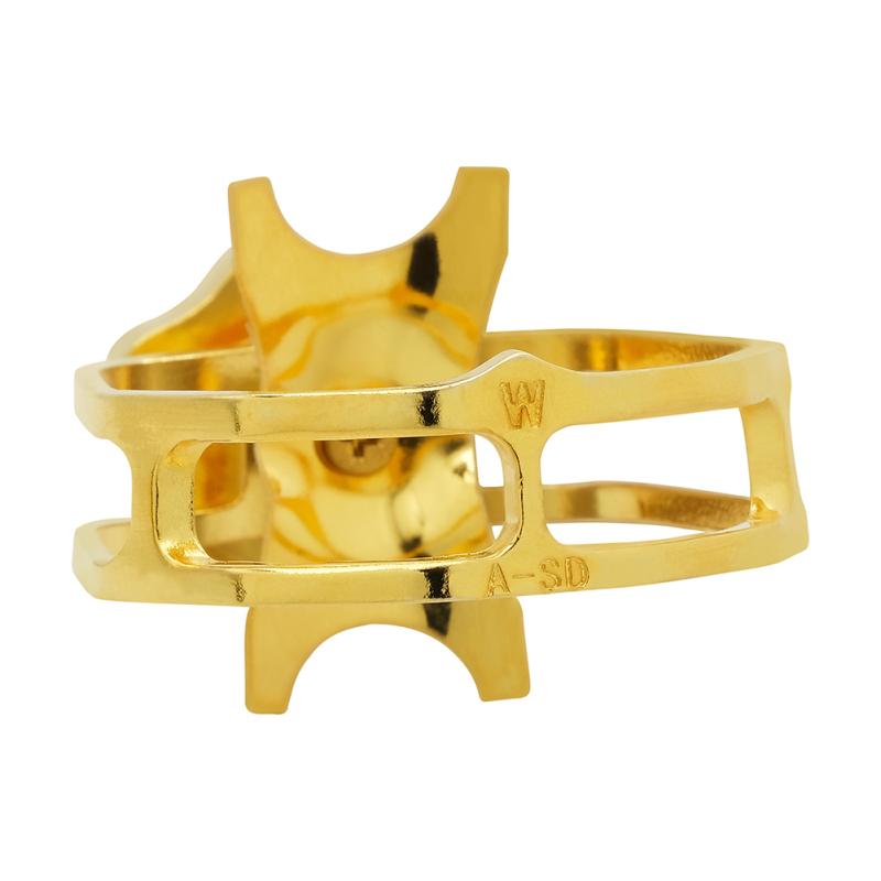 Alto Saxophone Mouthpiece Clamp Kit Metal Mouthpiece Bare Copper Hollow Clip Protective Cap Musical