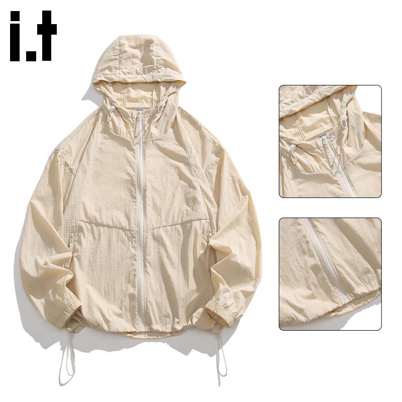 :CHOCOOLATE Unisex UV Protection Lightweight Hooded Jacket L