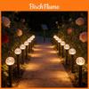 Garden String Lights With Led Water Crystal Bulb Solar Powered For Outdoor Patio Decor