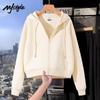 MJ STYLE Women's Apricot Hooded Sweatshirt