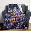 Name Custom Music Print Flannel Blanket High Quality Warm Comfortable Cover for All Seasons Perfect for Gifts Home Decor