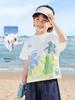 Right European Pure Cotton Dinosaur T-Shirt for Boys - Short Sleeve Summer 2026 Style Toddler Top