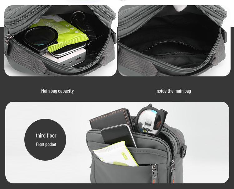 Men's Water-Resistant Outdoor Crossbody Shoulder Bag