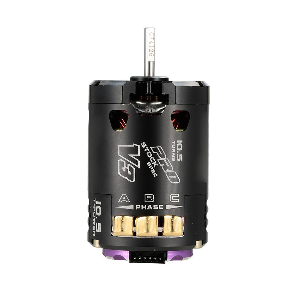V3 540 10.5T 3800KV Brushless Motor 2 Pole Rotor RC Car for High Performance Power Conversion