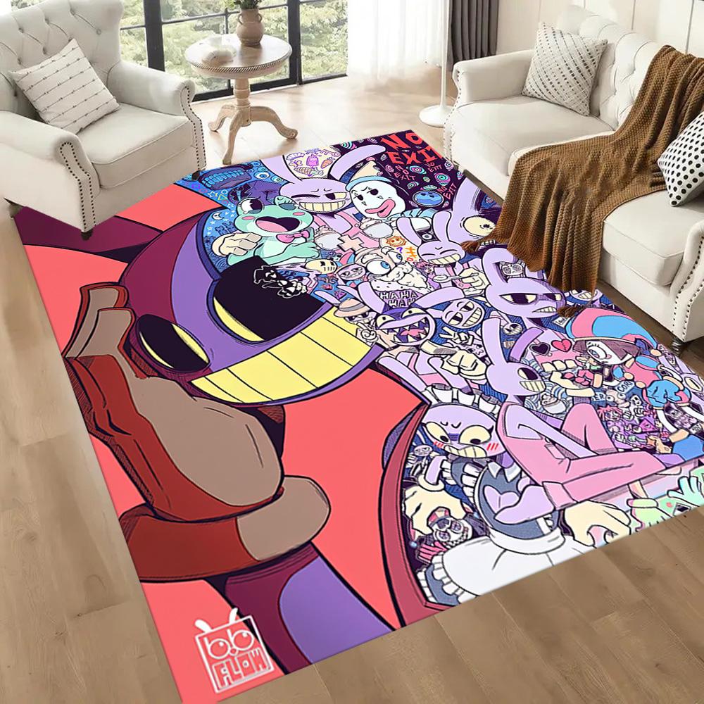 Digital Circus Carpet Design For Outdoor Dining Room Dormitory Living Rooms Antislip Carpet Anime Office Decor Best For Christmas