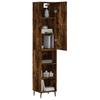 Vidaxl Tall Cabinet, Smoked Oak, 34.5X34X180 Cm