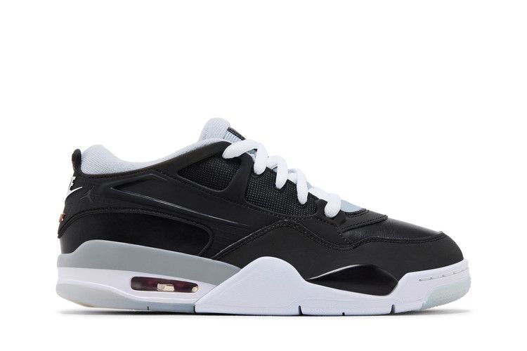 Kids' Sneakers Jordan 4 RM Black Metallic (GS) Black/Wolf Grey/White/Fire Red