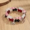Graduation Season Liumangxing Moon Spider Alloy Pendant Colorful Beaded Love Magnet Couple Handstring
