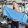 1 Stück Graues Unisex-Handtuch für das Fitnessstudio mit hoher Saugfähigkeit und schneller Trocknung | Schweißaktivierbare Sportmatte für Basketball, Laufen & Fitness-Workouts