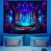VIKAMA psychedelic neon tree of life forest wall tapestry bedroom dormitory game room home decoration party background